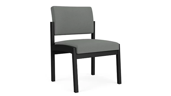 Armless Guest Chair with Steel Frame and Polyurethane