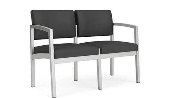 2-Seat Sofa 44in W x 25in D with Steel Frame and Fabric
