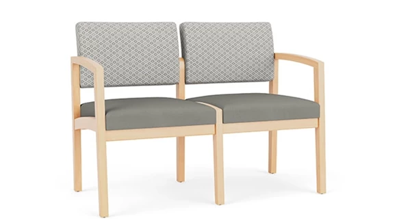 Lenox Wood 2 Seat Sofa - Designer Combo Upholstery
