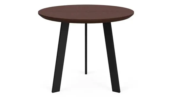 End Table 20in W with Round Steel Legs
