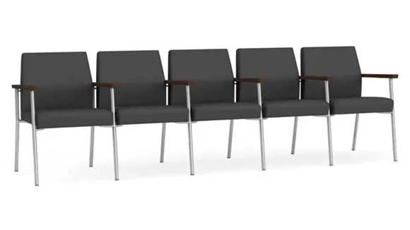 Polyurethane 5 Seats with Center Arms