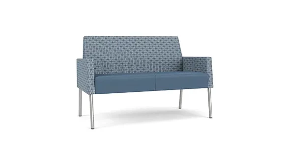 Loveseat Polyurethane and Fabric Reception Lounge