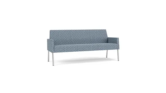Sofa with Fabric Cushions and Steel Legs