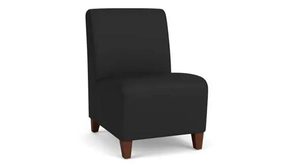 Guest Chair Armless Polyurethane Wood Legs