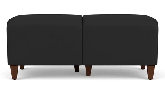 2-Seat Bench 43in W x 20in D with Hardwood Frame and Polyurethane