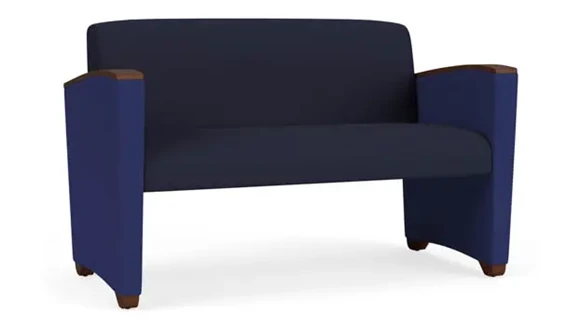 Loveseat, Upholstered Seat, Back and Arms