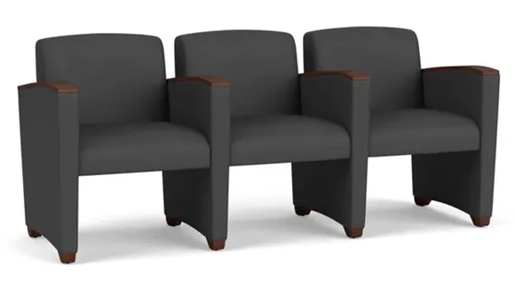 Polyurethane 3 Seats with Center Arms