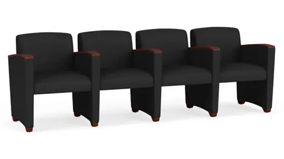 Polyurethane 4 Seats with Center Arms