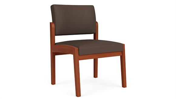 Lenox Wood Armless Guest Chair - Standard Upholstery