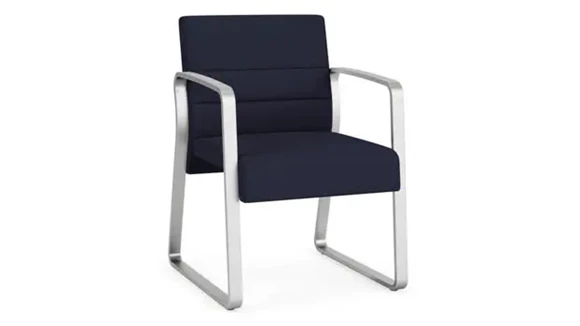 Guest Chair Upholstered Seat and Back Wood Frame