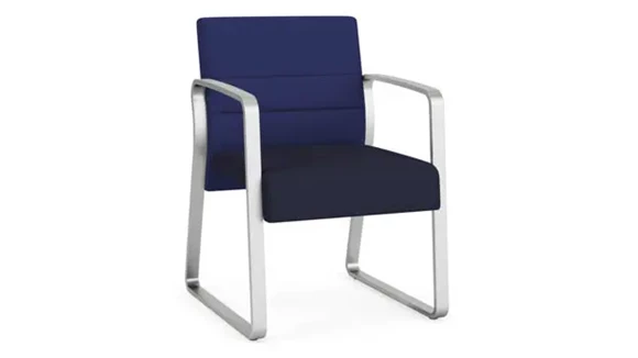 Guest Chair Upholstered Seat and Back Wood Frame