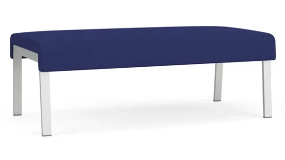 2-Seat Bench 44in W x 22in D with Steel Frame and Upholstered
