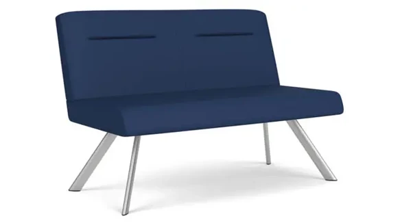 Armless Loveseat with 600 lb Capacity