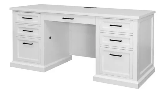 Modern Wood Writing Desk - Fully Assembled