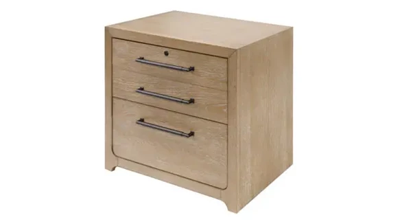 Ball-Bearing Lateral File Cabinet 32in W x 18in D x 30in H with Lockable