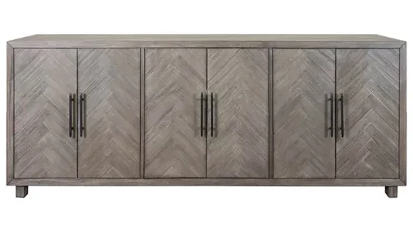 90in Wood Accent Cabinet