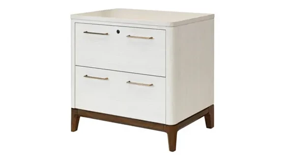 Ball-Bearing Lateral File Cabinet 36in W x 21in D x 33in H with Lockable