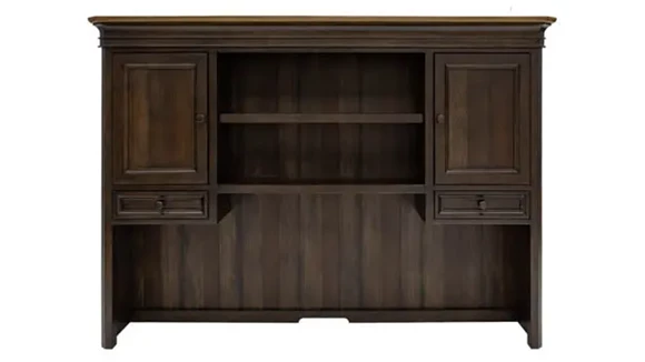 68in W Executive Hutch With Wood Doors