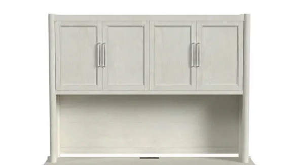 Desk Hutch 65in W x 15in D x 49in H with 2 Adjustable Shelves