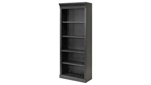 Traditional Wood Open Bookcase, Fully Assembled