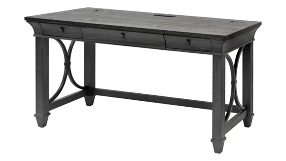 Traditional Wood Writing Desk with Drawers