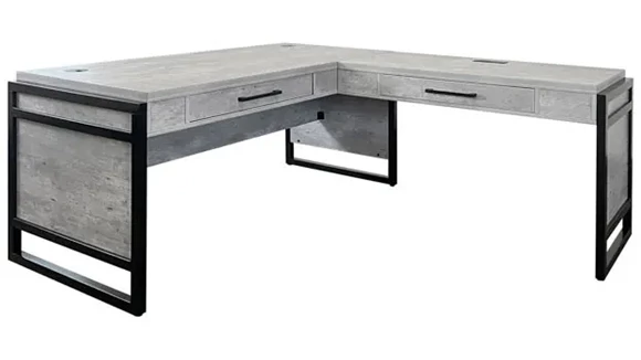 Office L-Desk 66in W x 78in D with Wire Management