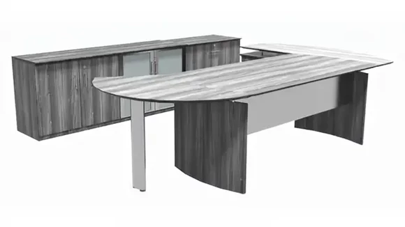 Office Suite with Desk and Return