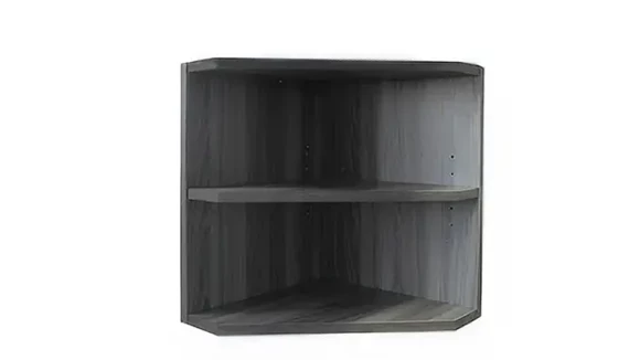 Desk Hutch 15in W x 15in D x 18in H with Corner Support Beveled Edge