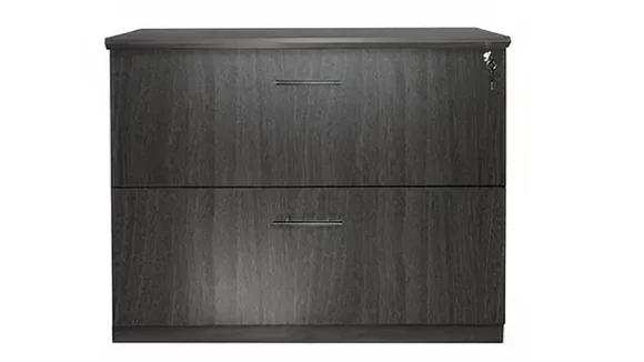 Ball-Bearing Lateral File Cabinet 36in W x 20in D x 30in H with Lockable