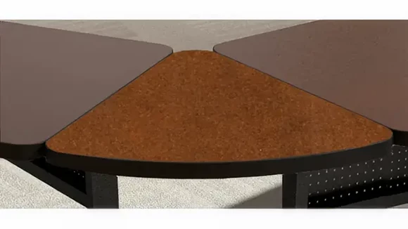 Pie Connector 24-Degree Angle Flip-N-Go 24in W x 60in D