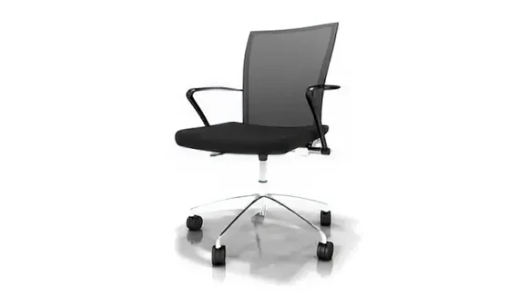 Conference Chair with Mesh Back and Height Adjustable