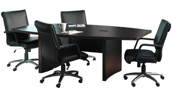 8ft Aberdeen Boat Shaped Conference Table