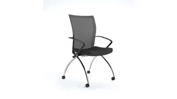 High-Back Nesting Chair with Arms and Synchro-Tilt