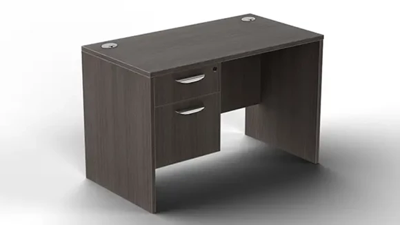 Desk 45in W x 24in D with 1 Pedestal