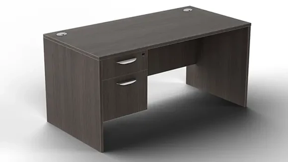Desk 60in W x 30in D with 1 Pedestal