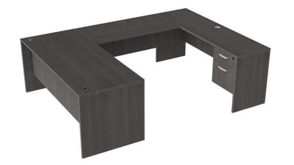U-Desk 71in W x 98in D with 2 Pedestals