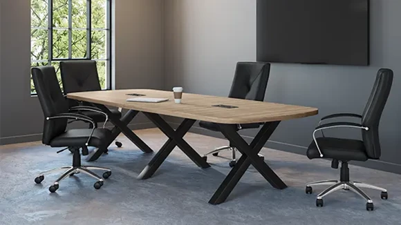 Arena Shape Conference Table 10ft W x 48in D