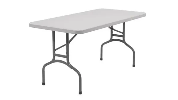 Folding Table 60in Laminate Top Steel Frame