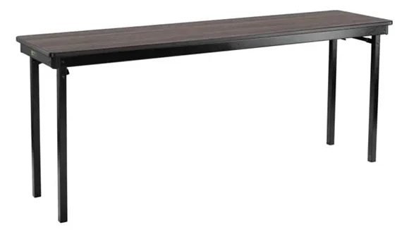 Folding Table 6ft Hardwood Top Steel Frame