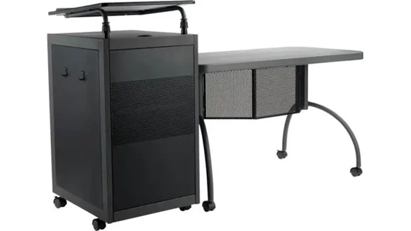 Desk 68in W x 24in D with 1 Pedestal
