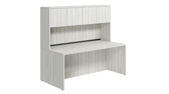 Desk 71in W x 36in D with Hutch and Wire Management