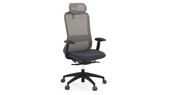 High-Back Task Chair with Headrest and Lumbar Support