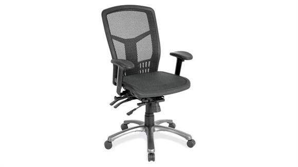 Cool Mesh High Back Chair with Mesh Seat and Aluminum Base