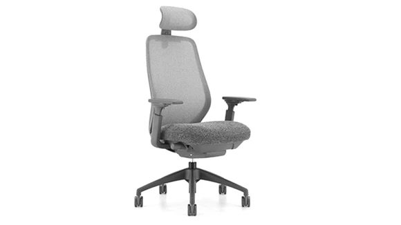 High-Back Task Chair with Adjustable Headrest Mesh