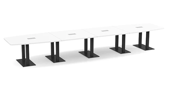 Boat Shape Conference Table 18ft W x 48in D