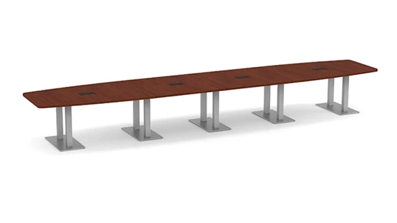 Boat Shape Conference Table 20ft W x 48in D