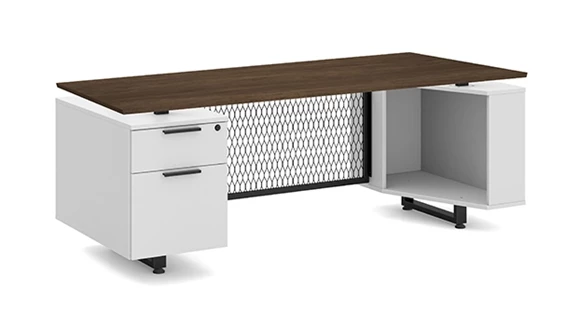 Desk 72in W x 30in D with 1 Pedestal