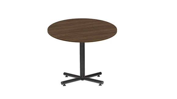 42in Round Cafeteria Table with Black Base - Standard Height