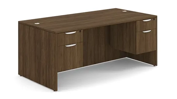 Desk 72in W x 30in D with 2 Pedestals