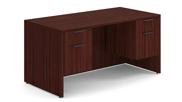 Desk 60in W x 30in D with 2 Pedestals